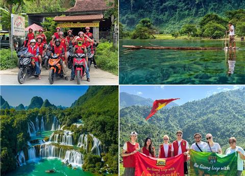 6 DAYS HA EASY RIDER CAO BANG BAN GIOC BA BE LAKE  $594 VND 13.840.000/ PERSON